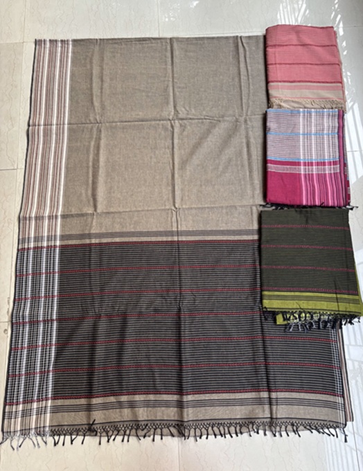 Handloom cotton Kantha saree with Bp
