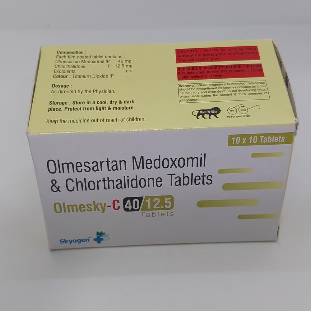 OLMESARTAM MEDOXOMIL 40 MG, CHLORTHALIDONE 12.5  TABLET