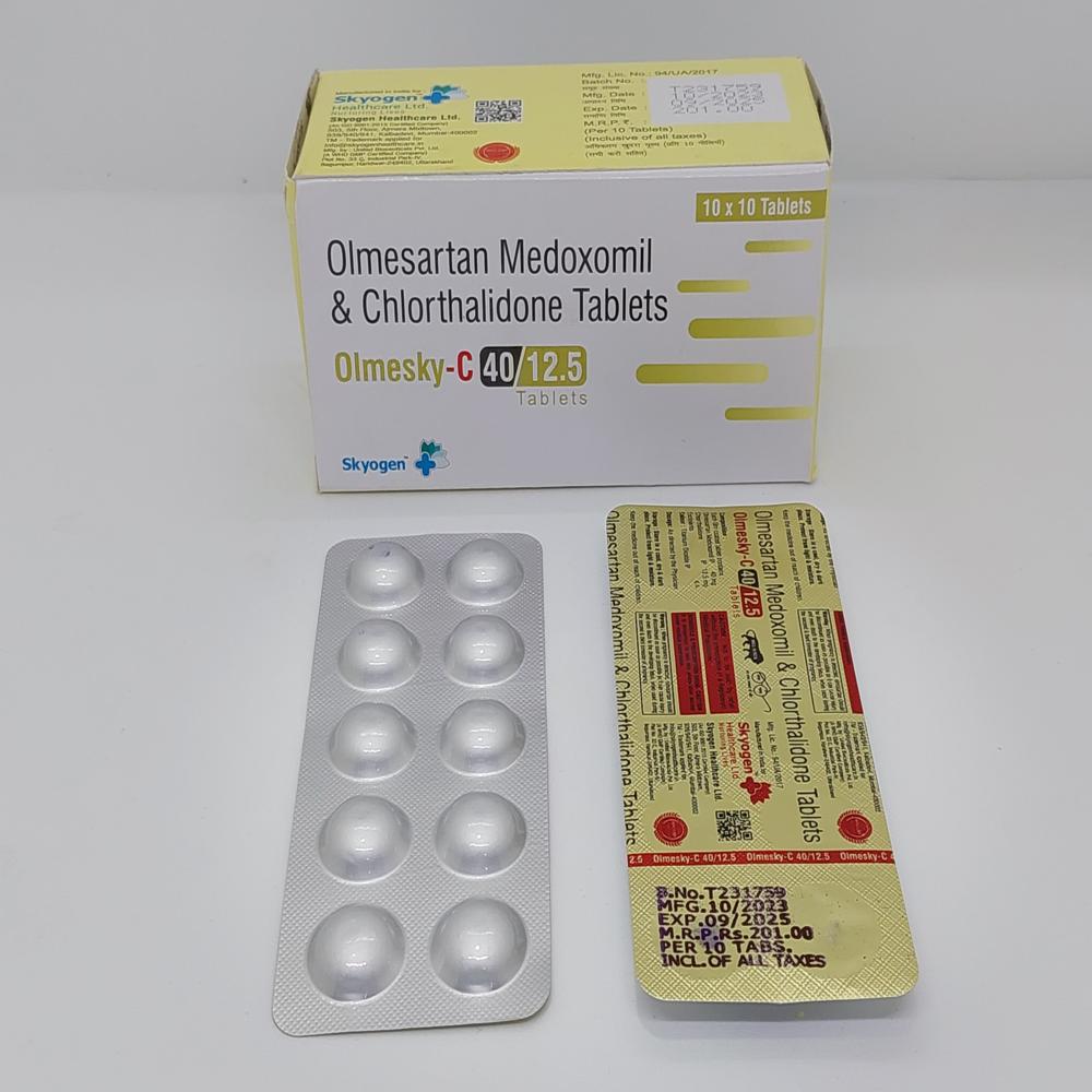 OLMESARTAM MEDOXOMIL 40 MG, CHLORTHALIDONE 12.5  TABLET