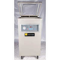 Single Chamber Vacuum Packing Machine - Stainless Steel, 105 Kg, 500 Watt, 220 Volt | Semi-automatic, 50 Pcs/min, Electric Drive, Frequency Speed Control