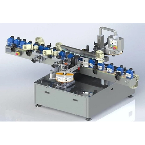 Automatic Flat Bottle Labeling Machine By Indian Packaging Corporation