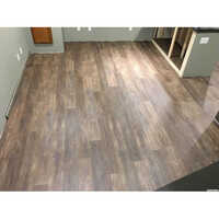 Pvc Floor Covering - Customized Rectangle Size, Brown Color | High-quality Waterproof Pvc, Polished Tiles Surface For Easy Maintenance