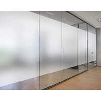 Frosted Glass Film - Pvc Material, Customized Sizes, Transparent Color, Soft Texture, 20 Micrometers Thickness | Elegant Privacy Solution