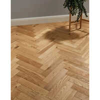 Herringbone Wooden Flooring - Color: Brown