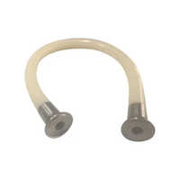 Silicone Braided Hose With Tc Fitting - Color: White