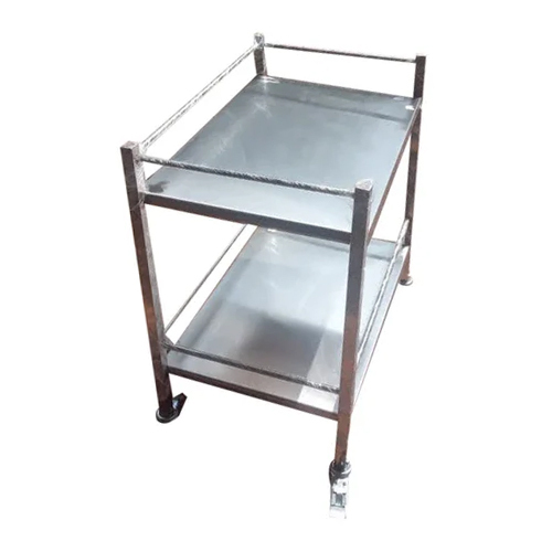 Ss Hospital Instrument Trolley - Color: Silver
