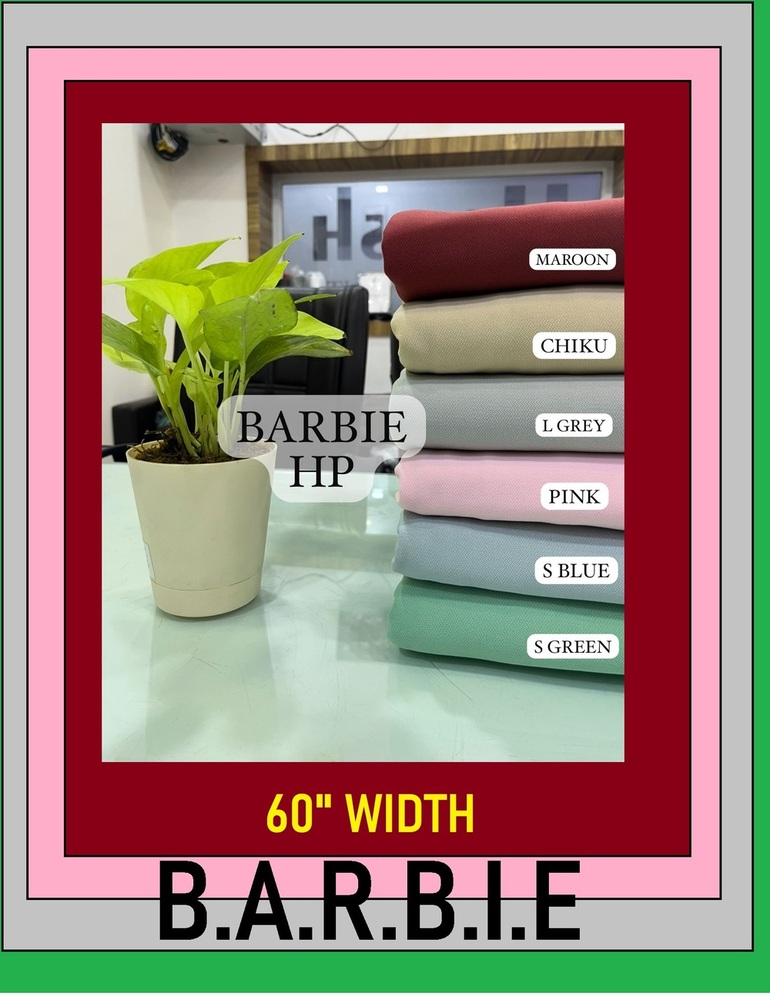 Barbie Knitted Lycra Polyster fabrics