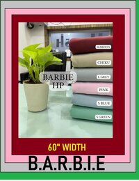 Barbie Knitted Lycra Polyster fabrics