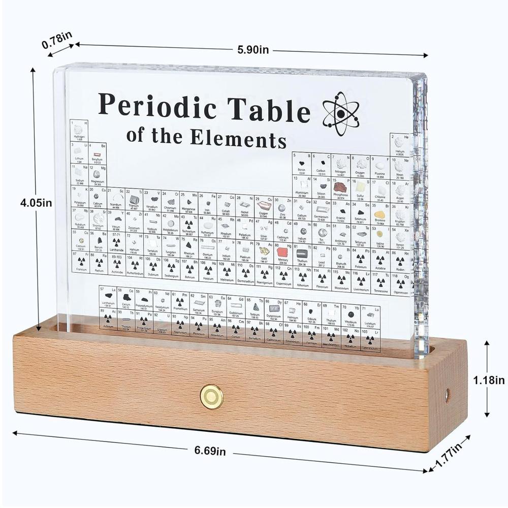 Periodic Table with Real Elements Inside