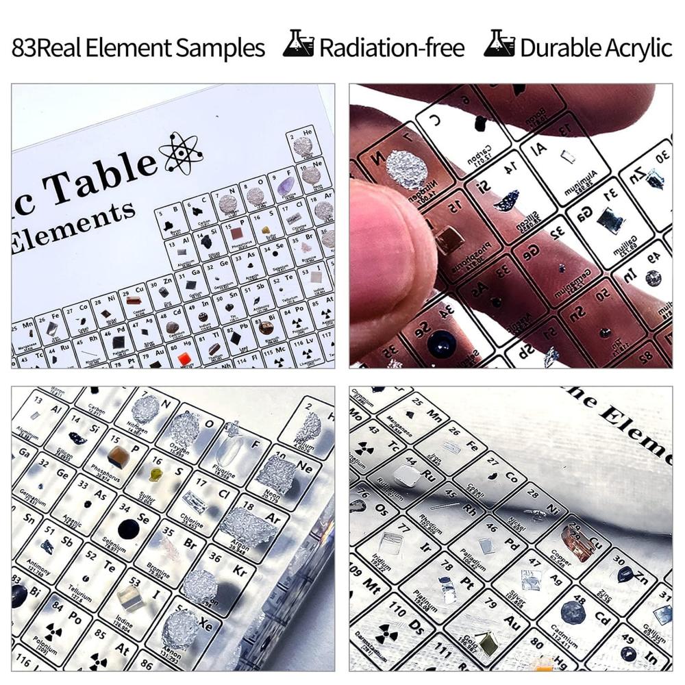 Periodic Table with Real Elements Inside