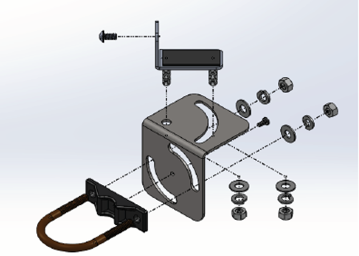 Angled Field Spec Mounting Bracket (As-013)