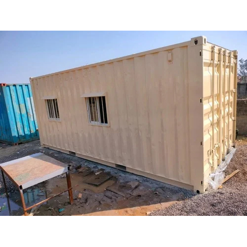 Mild Steel Portable Cabin - Color: Creme