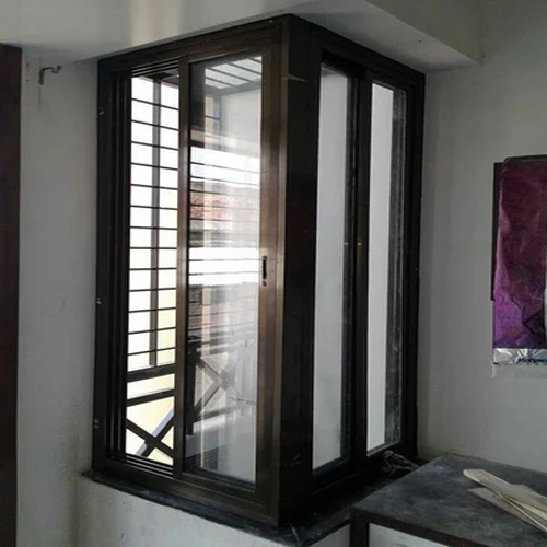 Aluminum L Shape Corner Sliding Window - Coating Type: Powder Coated