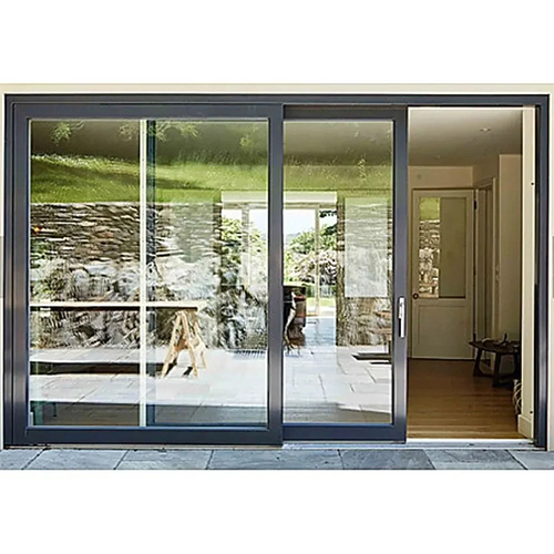 White Aluminum Sliding Window - Coating Type: Powder Coated
