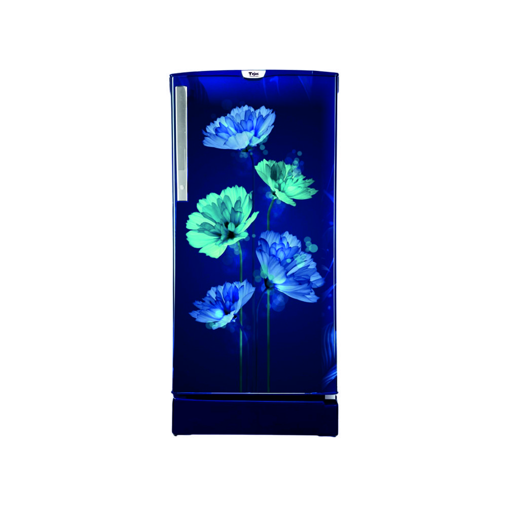 180 Ltr. Refrigerator - Small Flower - Color: Blue