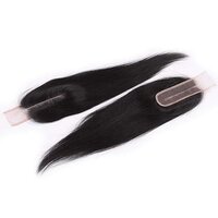 100% Human Hair  Lace Closure Baby Hair Brazilian Human Hair High Density Natural Black 18 Inch