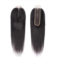 100% Human Hair  Lace Closure Baby Hair Brazilian Human Hair High Density Natural Black 18 Inch