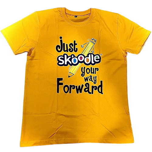 Yellow Cotton Round Neck T-Shirt