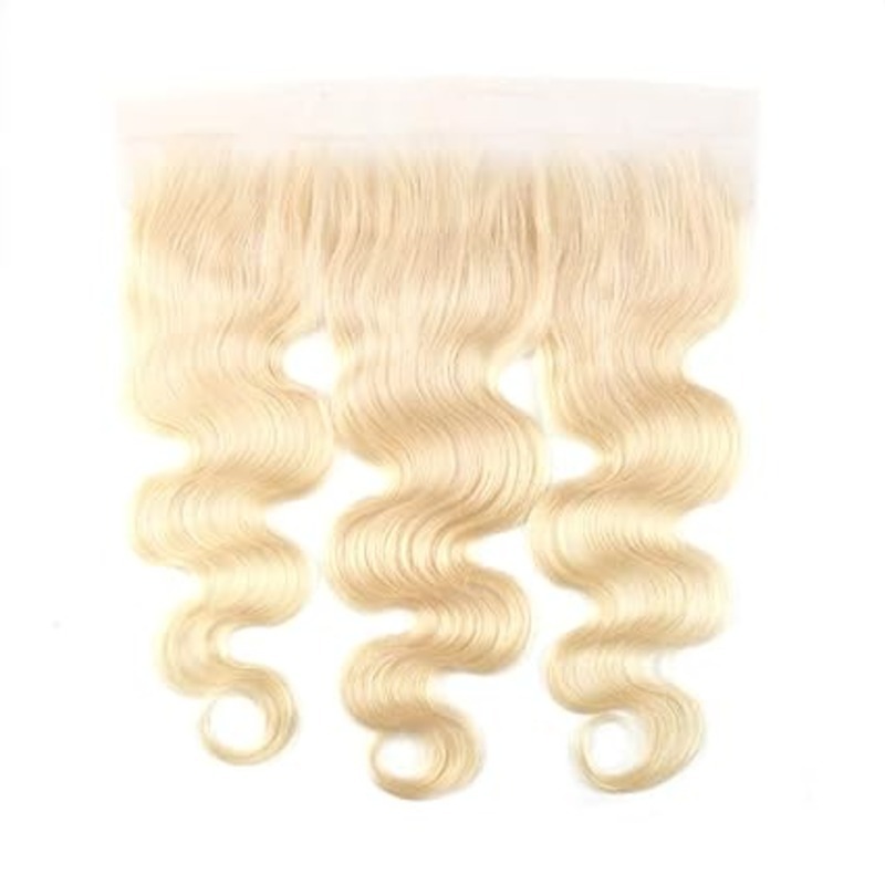 613 Frontal 13X4 Frontal Human Hair Blonde Frontal 10 Inch