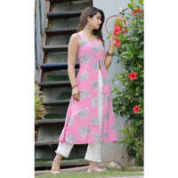 Handloom Cotton Kurti - Color: Different Available
