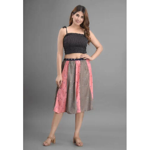 Ladies Block Print Skirt