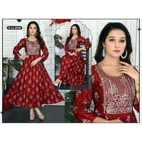 Ladies Party Wear Rayon Dress - Color: Different Available