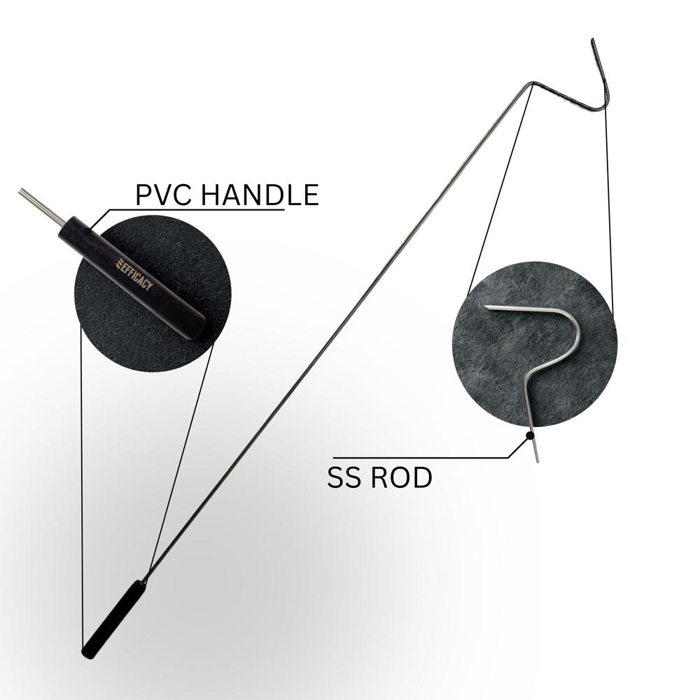 Stainless Steel Snake Catcher Hook, Size- 116 Cm