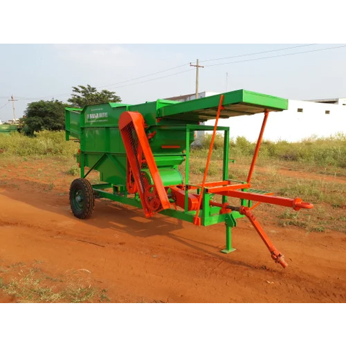 Tractor Operated Paddy Thresher - Color: Green