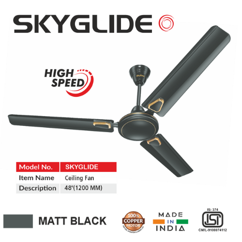 Skyline Ceiling Fan Skyglide 48" High-speed