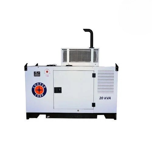 20 Kva Three Phase Cooper Diesel Generator - Color: White