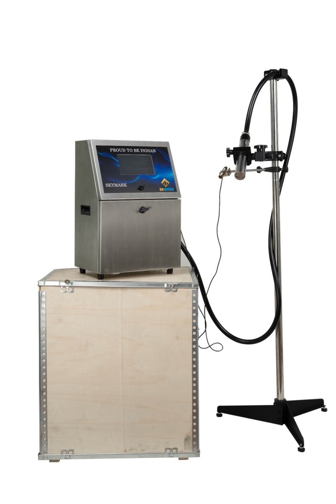 Table Top Batch Coding Machine - Stainless Steel, 623 X 520 X 230 Mm | High-speed 250 Impressions/minute, Air Cooling, 1-year Warranty