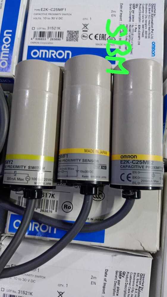 OMRON CAPACITIVE PROXIMITY SWITCH 10 TO 30VDC, E2K-C25MF1,E2K-F10MC1-24
