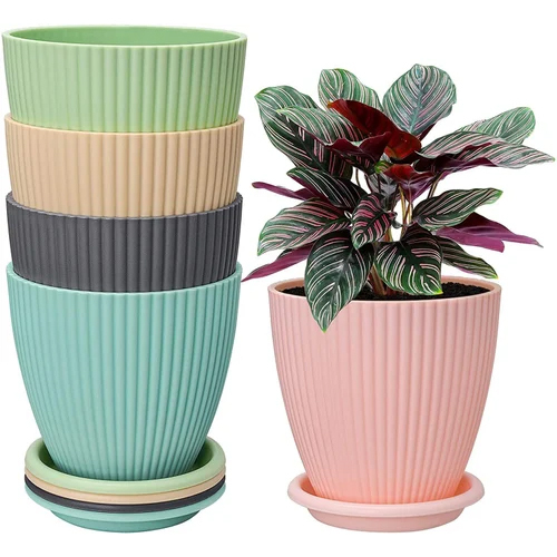 Fiber Round Flower Pot