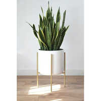 Round Frp Planter - Color: White