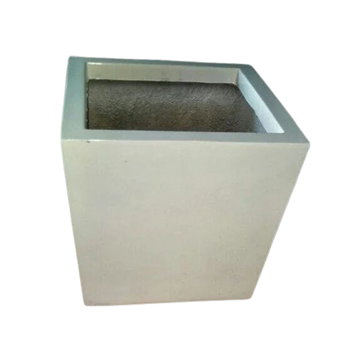Square Frp Planter - Color: White