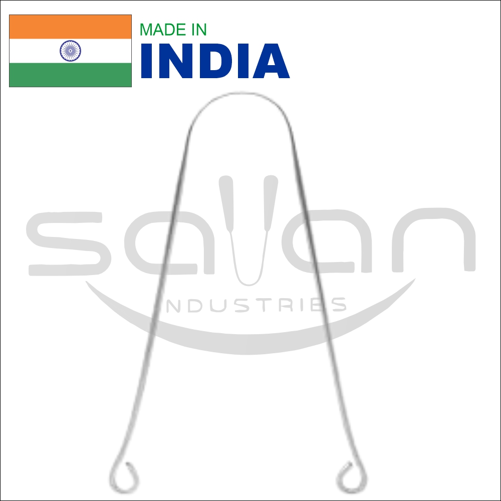6.3Inch Stainless Steel Tongue Cleaner - Age Group: Adults