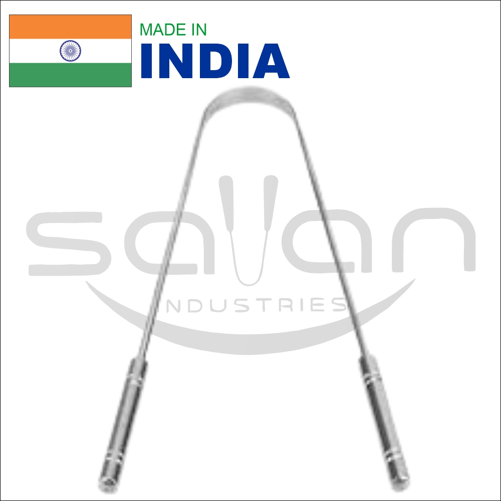 5.5Inch Stainless Steel Tongue Cleaner - Age Group: Adults