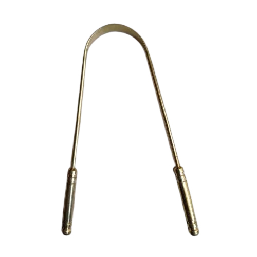 Full Brass Tongue Cleaner - Age Group: Adults