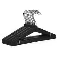 Strong Plastic Shirt Hanger - Color: Black