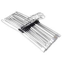 Stainless Steel Saree Hanger - Color: Silver