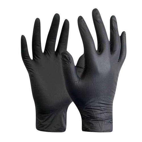 Black Disposable Nitrile Gloves - Color: Different Available