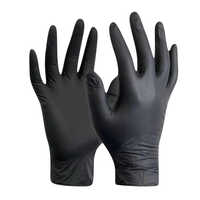 Black Disposable Nitrile Gloves - Color: Different Available
