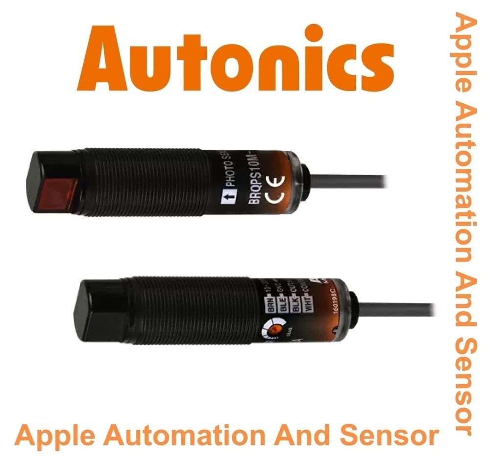 Autonics Brqps10m-tdta-p Photoelectric Sensor - Through-beam Type, 10m Sensing Distance, Red Led Light Source | Pnp Open Collector Output, 1ms Response Time, 10-30vdc Power Supply, 1-year Warranty, Industrial Use