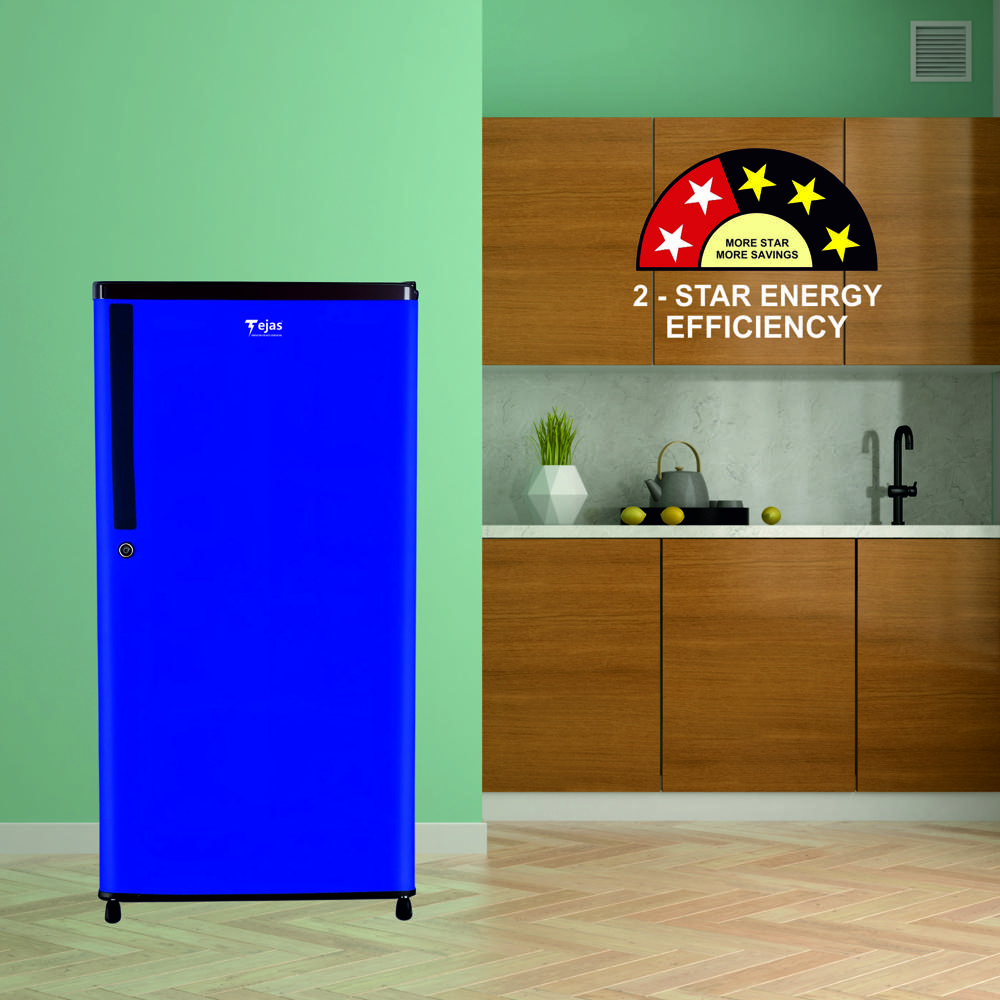 170 Ltr. Refrigerator - PLAIN (Blue/Wine)