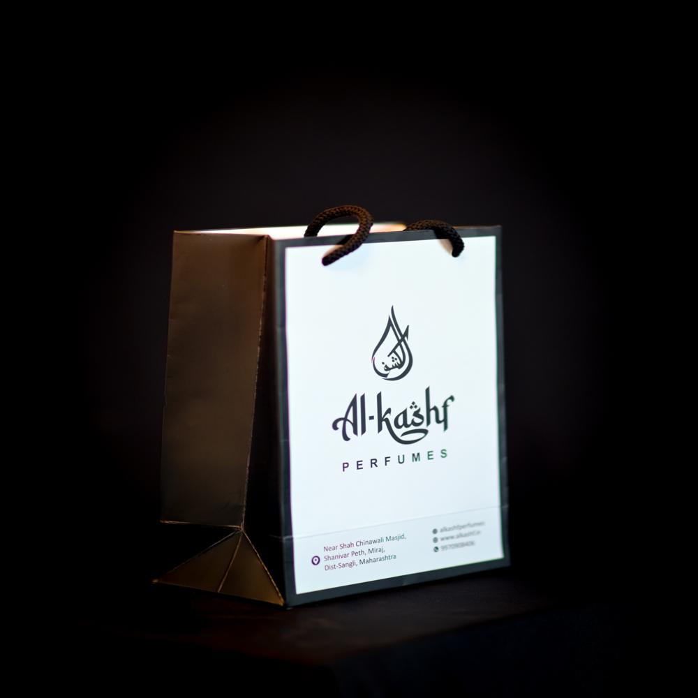 High Quality Printed Black Shopping Paper Bag