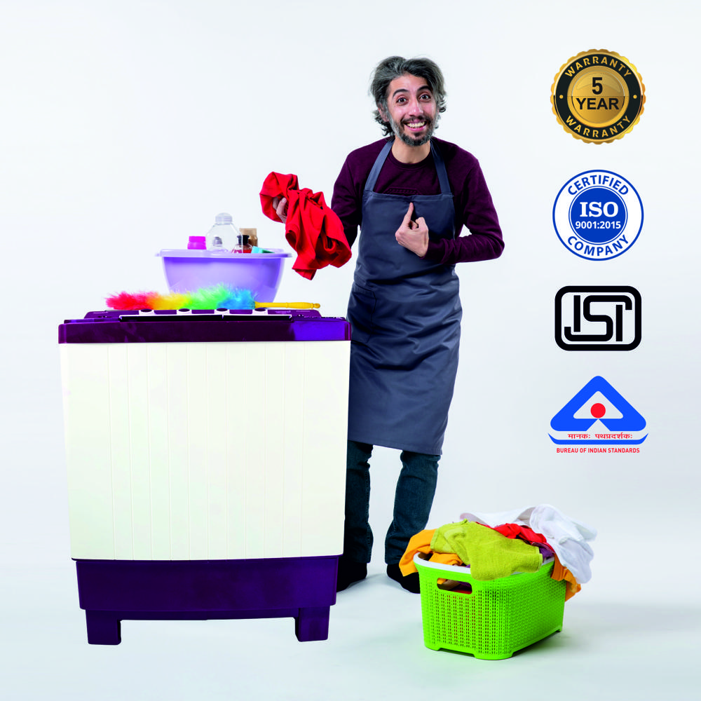 6.5 KG Semi-Automatic Washing Machine - Opaque Plastic