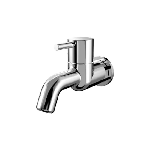 FLT 52023 Bib Cock Long Body With Wall Flange