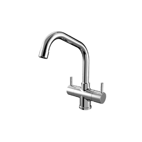 FLT 52015 Centre Hole Basin Mixer With Extended Swinging Spout