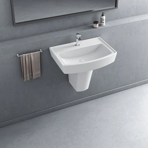 Tulip Half Pedestal Basin Set