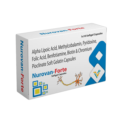 अल्फा लिपोइक एसिड मेथिलकोबालामिन पायरिडोक्सिन फोलिक एसिड सॉफ्ट जिलेटिन कैप्सूल